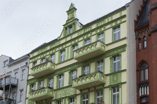 Altbau Fassade Saniert Berlin Kreuzberg Buy This Stock Photo