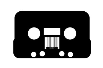 Sticker - Code-barres sur une cassette audio	