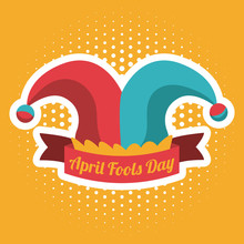 April Fools Day Design, Vector Illustration.