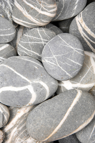 Naklejka - mata magnetyczna na lodówkę abstract background with striped stones