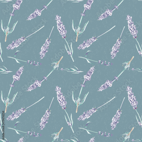 Cuadros en Lienzo Lavender Seamless Pattern