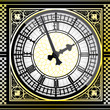 Big ben clock detailed - vector illustration