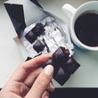 black coffee and chocolate