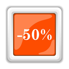 50 percent discount icon