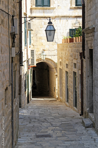 Obraz w ramie Dubrovnik street