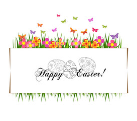 Canvas Print - happy easter card