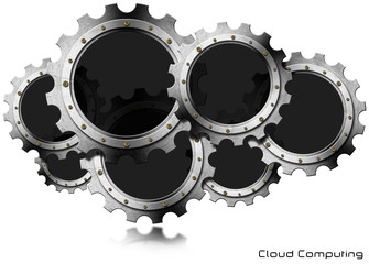 Wall Mural - cloud computing - metal gears