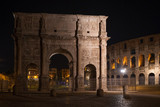 Fototapeta Boho - Arch of Constantine and Colosseum