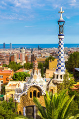 Park Guell in Barcelona, Spain