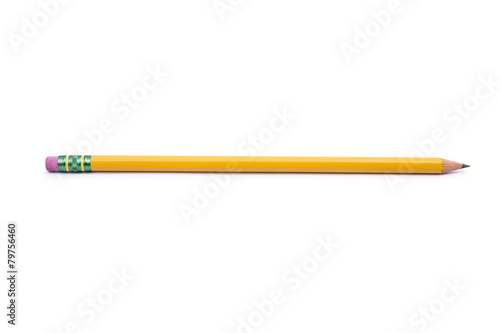 Fotografie, Obraz Pencil isolated on pure white background