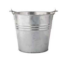 Metal Pail With A Clipping Path