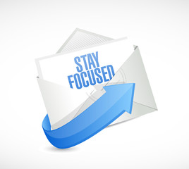 stay focused mail illustration design