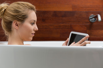 Wall Mural - Resting in bathtub