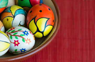 hand painted eggs.