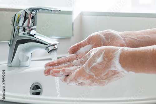 Fotografía Hygiene. Cleaning Hands. Washing hands