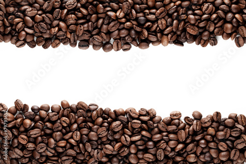 Naklejka ścienna Frame of coffee beans