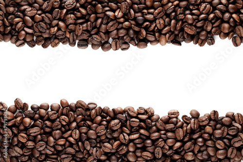 Naklejka na szafę Frame of coffee beans