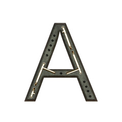 Alphabet technically, Letter A