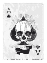 Ace Of Spades With Skull