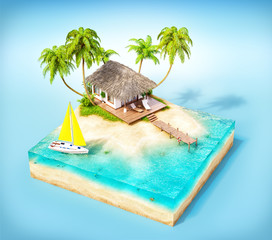 Wall Mural - tropical island