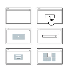 Poster - Opened browser window template. Past your content into it. web s