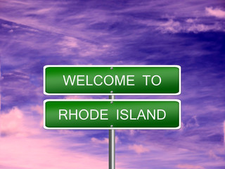 Wall Mural - Rhode Island State Sign