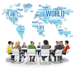 Sticker - World Globalization International Life Planet Concept