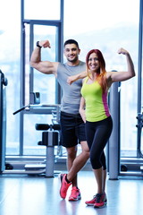 Wall Mural - couple at the gym