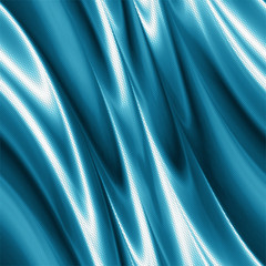 folds of blue silk in abstract