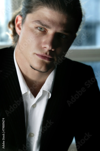 Handsome Men With Long Hair Buy This Stock Photo And Explore