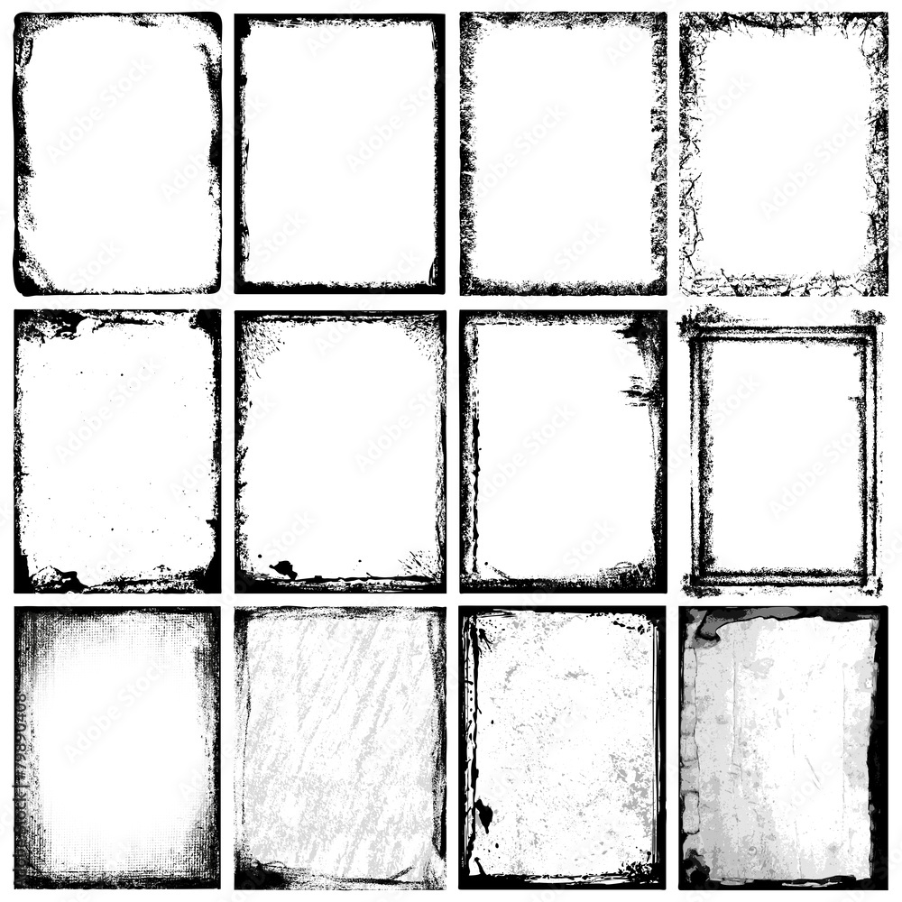 Frames and Textures Stock Vector | Adobe Stock