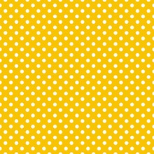 Tile Vector Pattern With White Polka Dots On Yellow Background