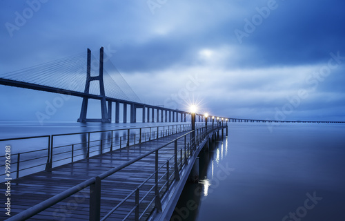 Nowoczesny obraz na płótnie Pont vasco de Gama Lisbonne Portugal