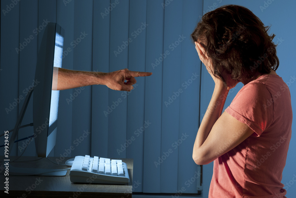 Cyber internet computer bullying Stock Photo | Adobe Stock
