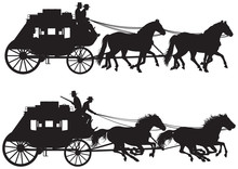 Stagecoach Silhouettes