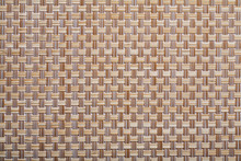 Plastic Wicker Woven Texture Background Close Up