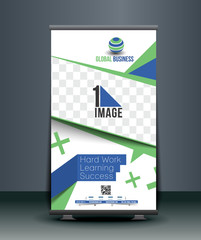 Wall Mural - corporate business roll up banner design