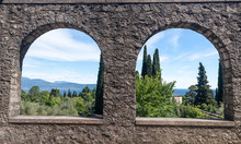 The View From The Ancient Arches On Lake Garda