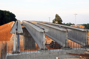 Highway bridge construction