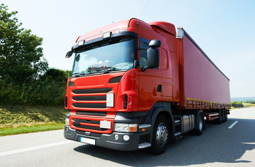 lorry truck on highway road