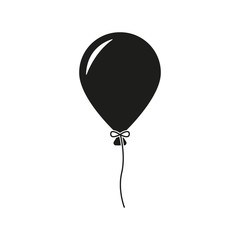 the balloon icon. holiday symbol. flat