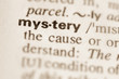 Dictionary definition of word mystery