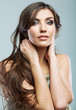 © Yuriy Shevtsov - Woman face close up beauty portrait. Female model isolated.