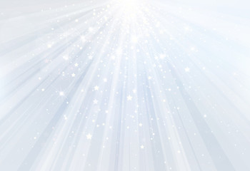 Wall Mural - vector blue background with rays, stars and lights.