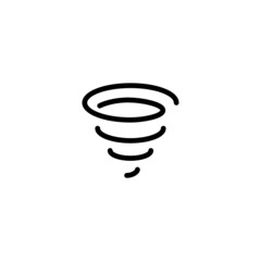 Poster - Tornado - Trendy Thin Line Icon