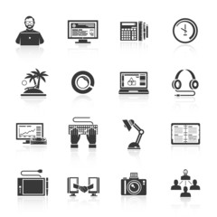 Canvas Print - Freelance Icon Set