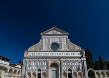 Facade Of The Basilica Of Santa Maria Novella, Florence, Italy