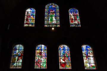 Wall Mural - Stained Glass in Perigueux's Church