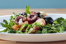 Octopus Salad With Rucola And Olives