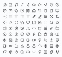 Outline Vector Icons For Web And Mobile